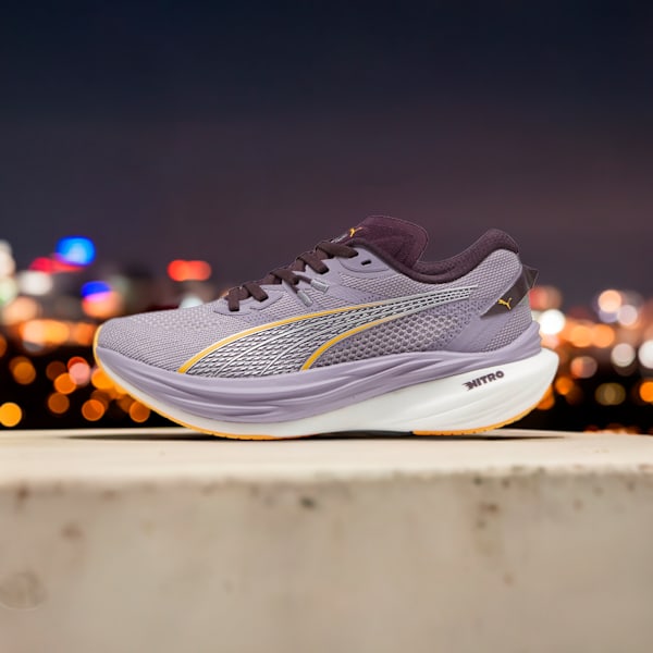 Женские кроссовки для бега по шоссе Deviate Nitro 3 Puma, фиолетовый — фото 2