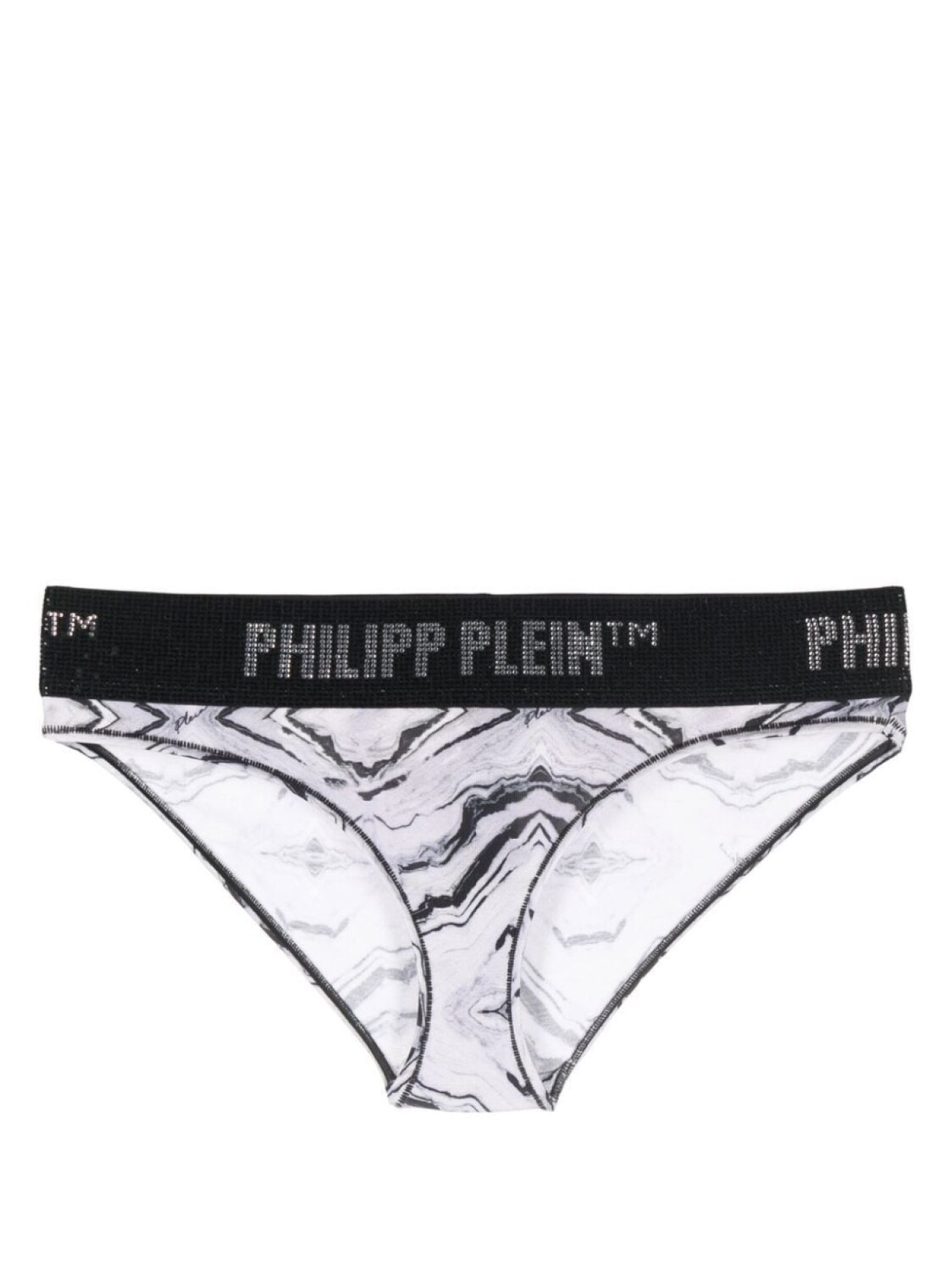 

Трусы-брифы со стразами Philipp Plein, белый