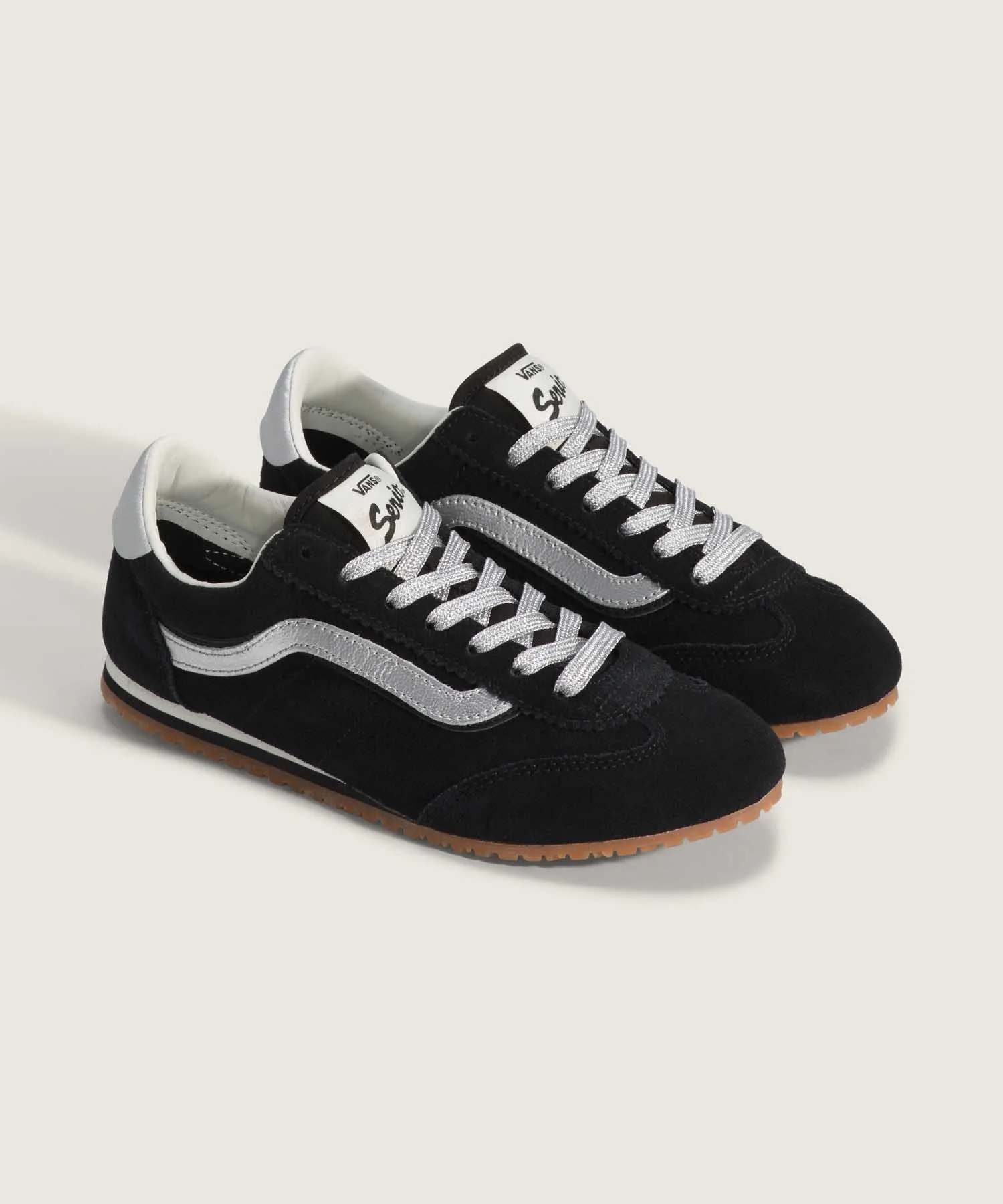 Кроссовки из натуральной кожи Super Lowpro VANS чёрные — фото 2