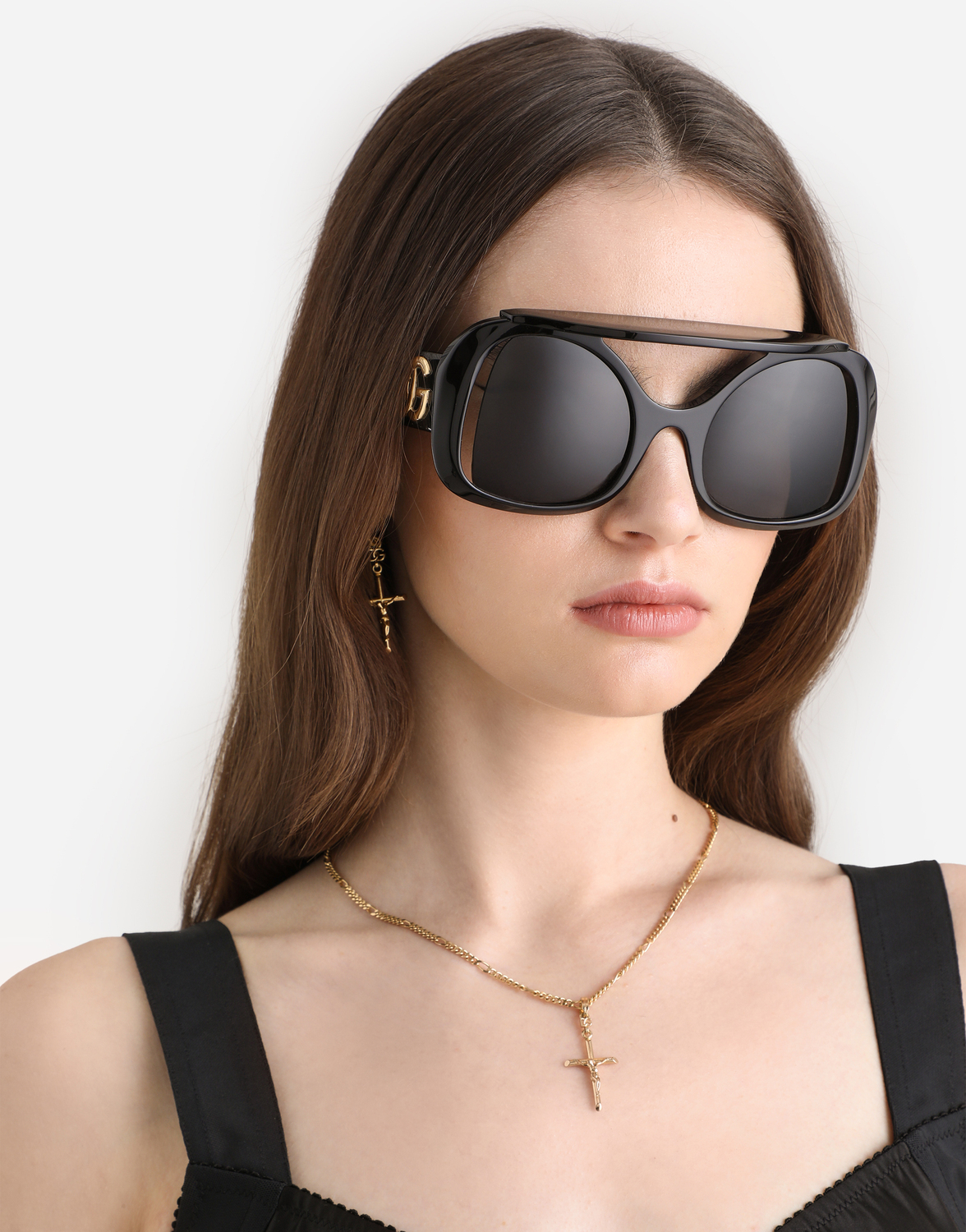 Очки "Сицилийская улица" DOLCE & GABBANA, черный — фото 2