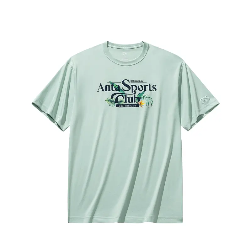 

ANTA Футболка Life Collection мужская Ice Point Green, Зеленый, ANTA Футболка Life Collection мужская Ice Point Green