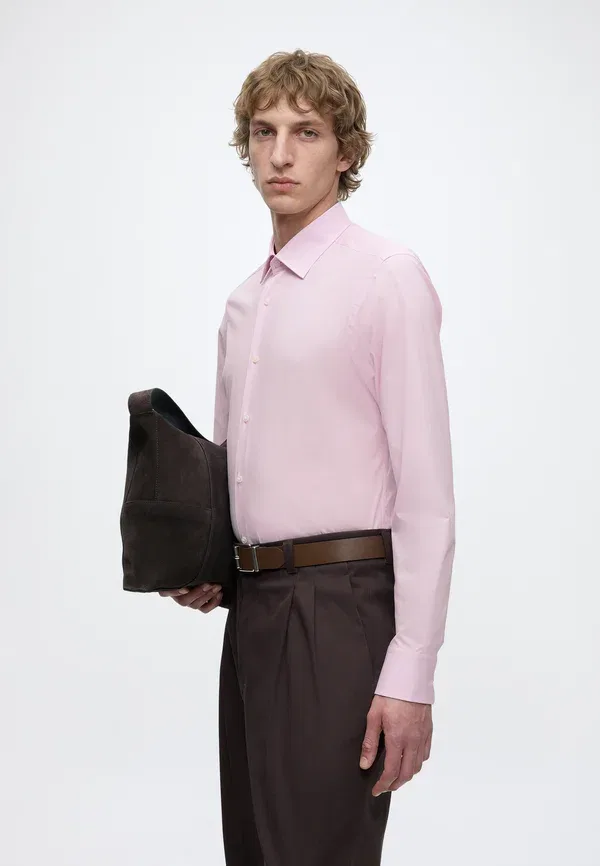 Рубашка Joe kent shirt Boss, светло-розовая — фото 4