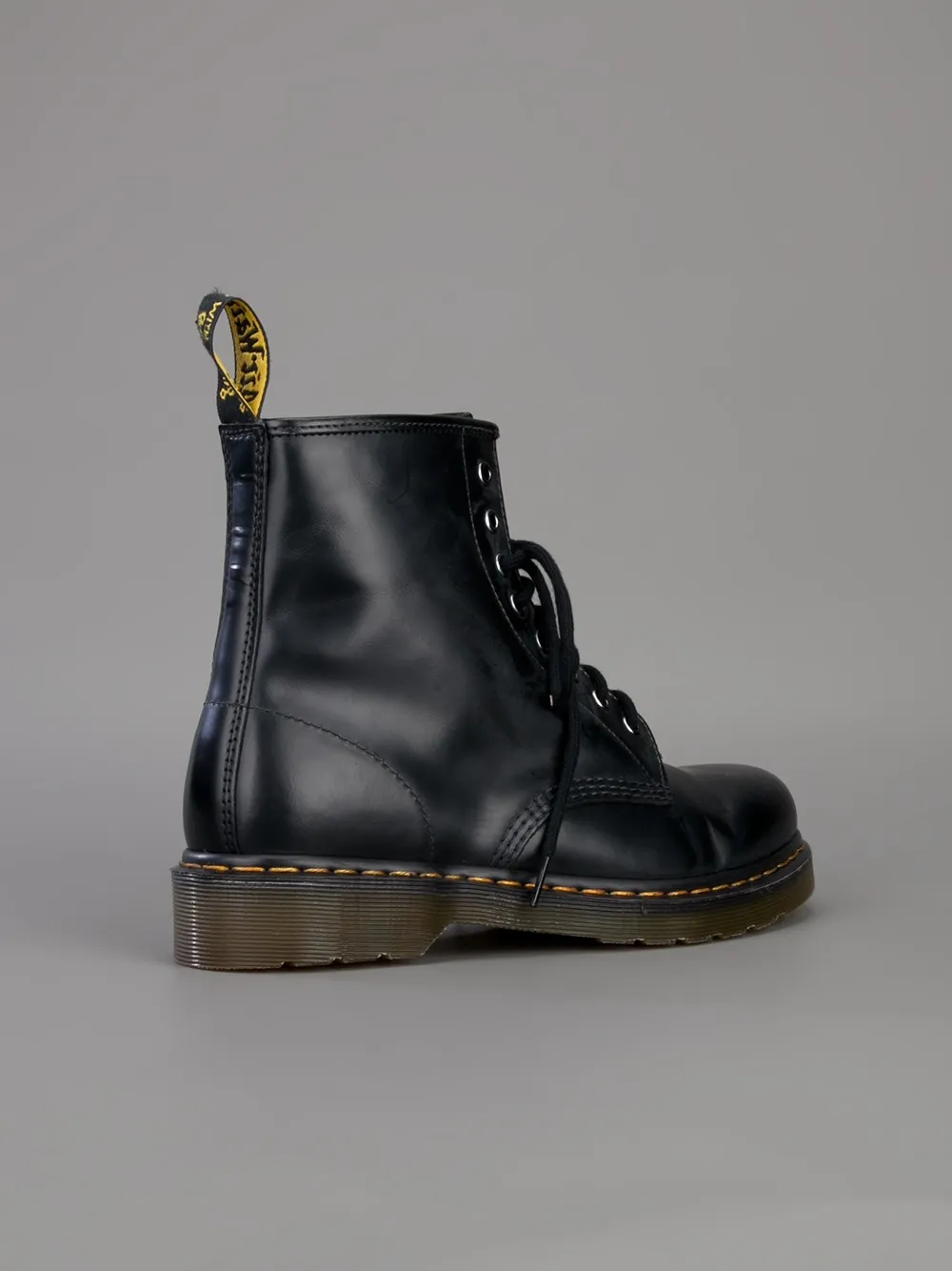 Мужские ботинки Dr. Martens из гладкой кожи на шнуровке, черный — фото 4