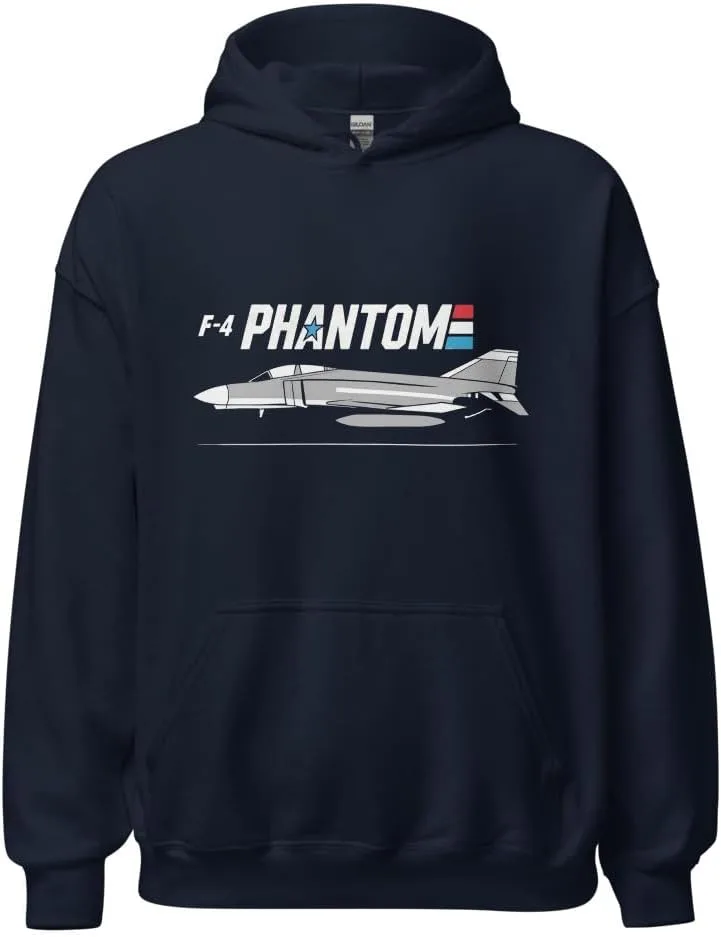 

Толстовка F-4 Phantom с графикой военного самолета в ретро-стиле