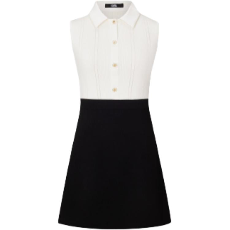 

KARL LAGERFELD / Karl Lagerfeld Jeans Karl Lagerfeld безрукавное платье женское черное белое