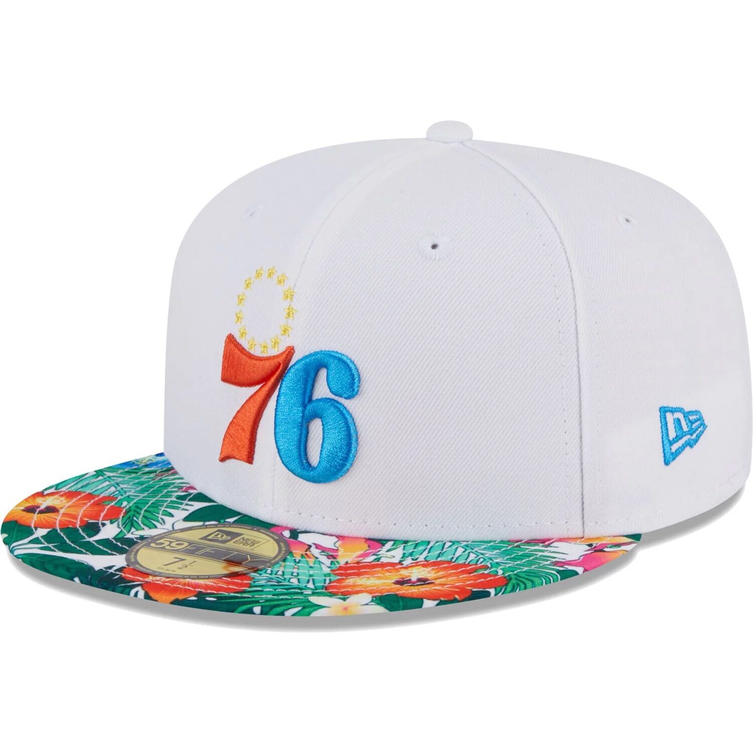 

Мужская приталенная кепка New Era White Philadelphia 76ers 59FIFTY
