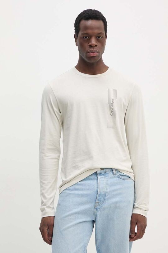 

Хлопковая рубашка с длинным рукавом Calvin Klein, зеленый