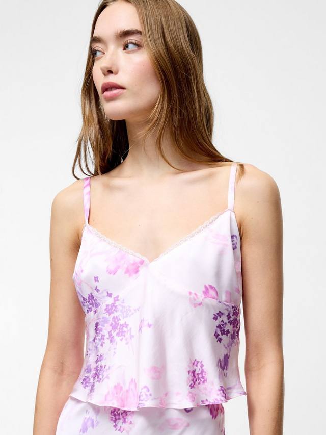 

Топ-боди Elyria Oona из сатина French Connection, Sweet Pink/Multi