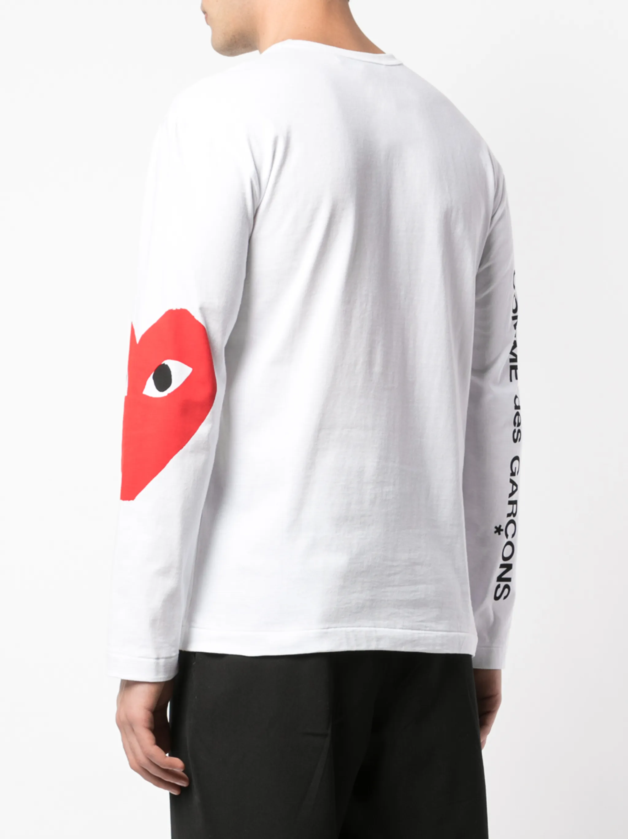 Футболка с длинными рукавами Comme Des Garçons Play, белый — фото 4