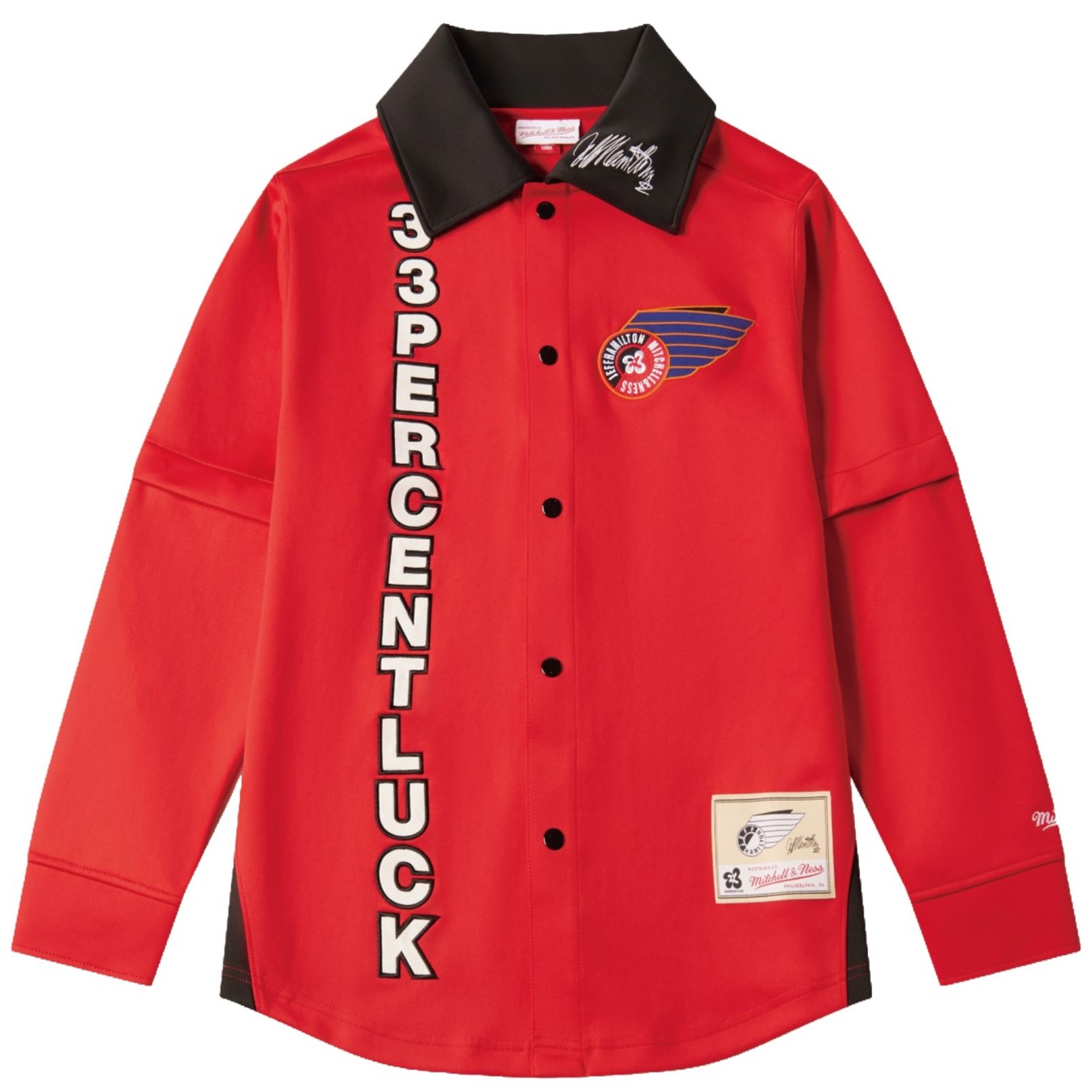 

Mitchell Ness Куртка унисекс красного цвета от Mitchell & Ness Jeff Hamilton X 33 Co, Красный, Mitchell Ness Куртка унисекс красного цвета от Mitchell & Ness Jeff Hamilton X 33 Co