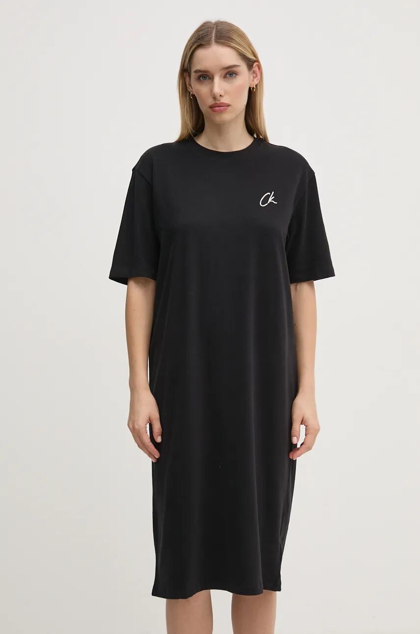 

Хлопковое платье Calvin Klein Jeans, черный