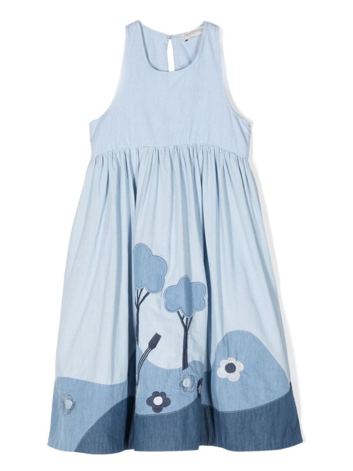 

Платье в технике пэчворк Stella McCartney Kids, синий