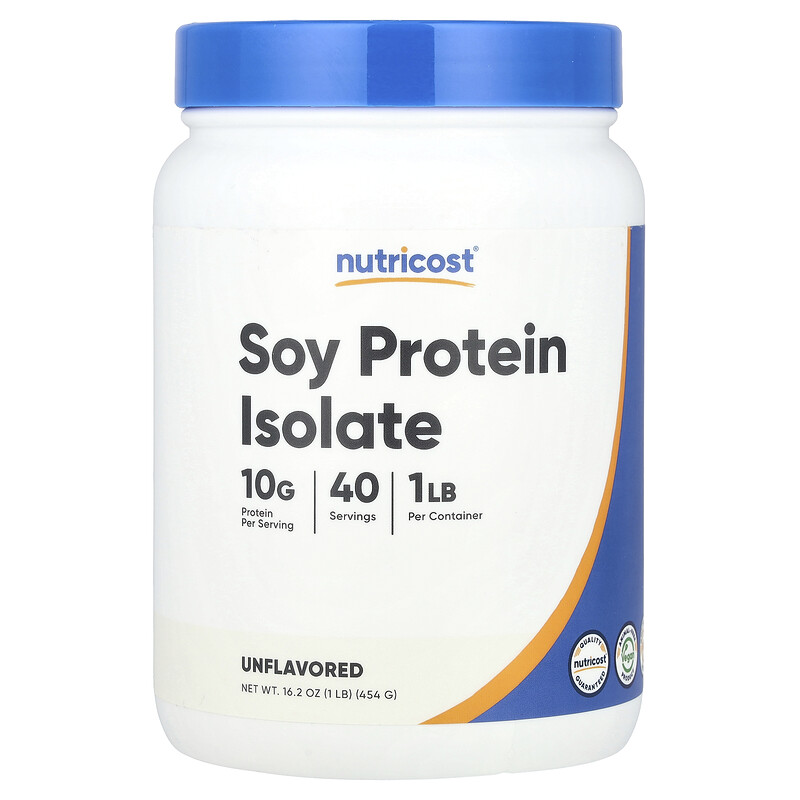 

Nutricost, Изолят соевого протеина, без добавок, 454 г (1 фунт)