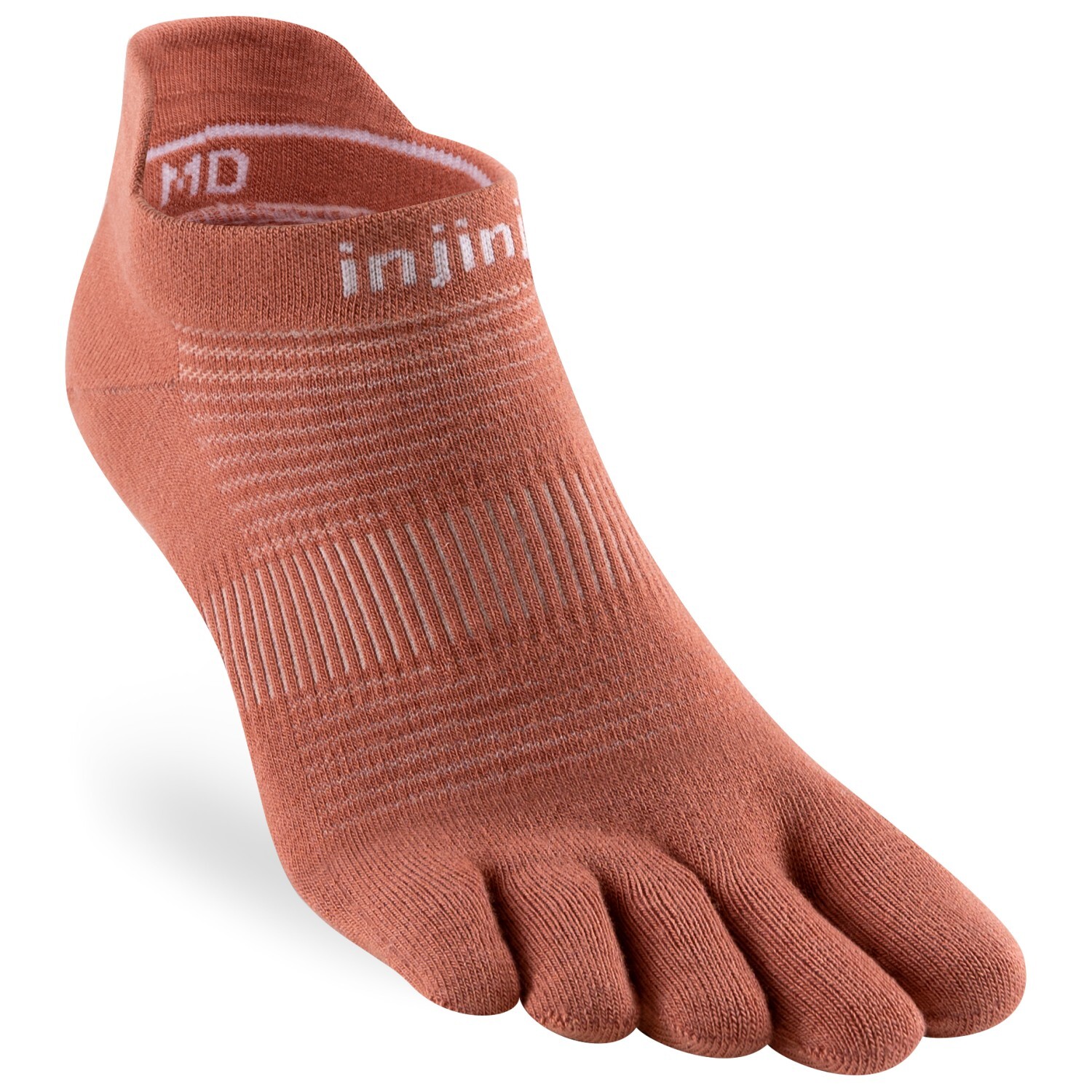 

Носки для бега Injinji Run Lightweight No Show, цвет Rust