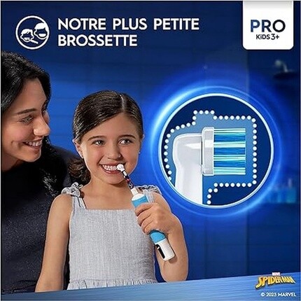 Oral-B Braun Pro Kids 1 Marvel Spider-Man электрическая зубная щетка с насадкой и дорожным футляром — фото 3