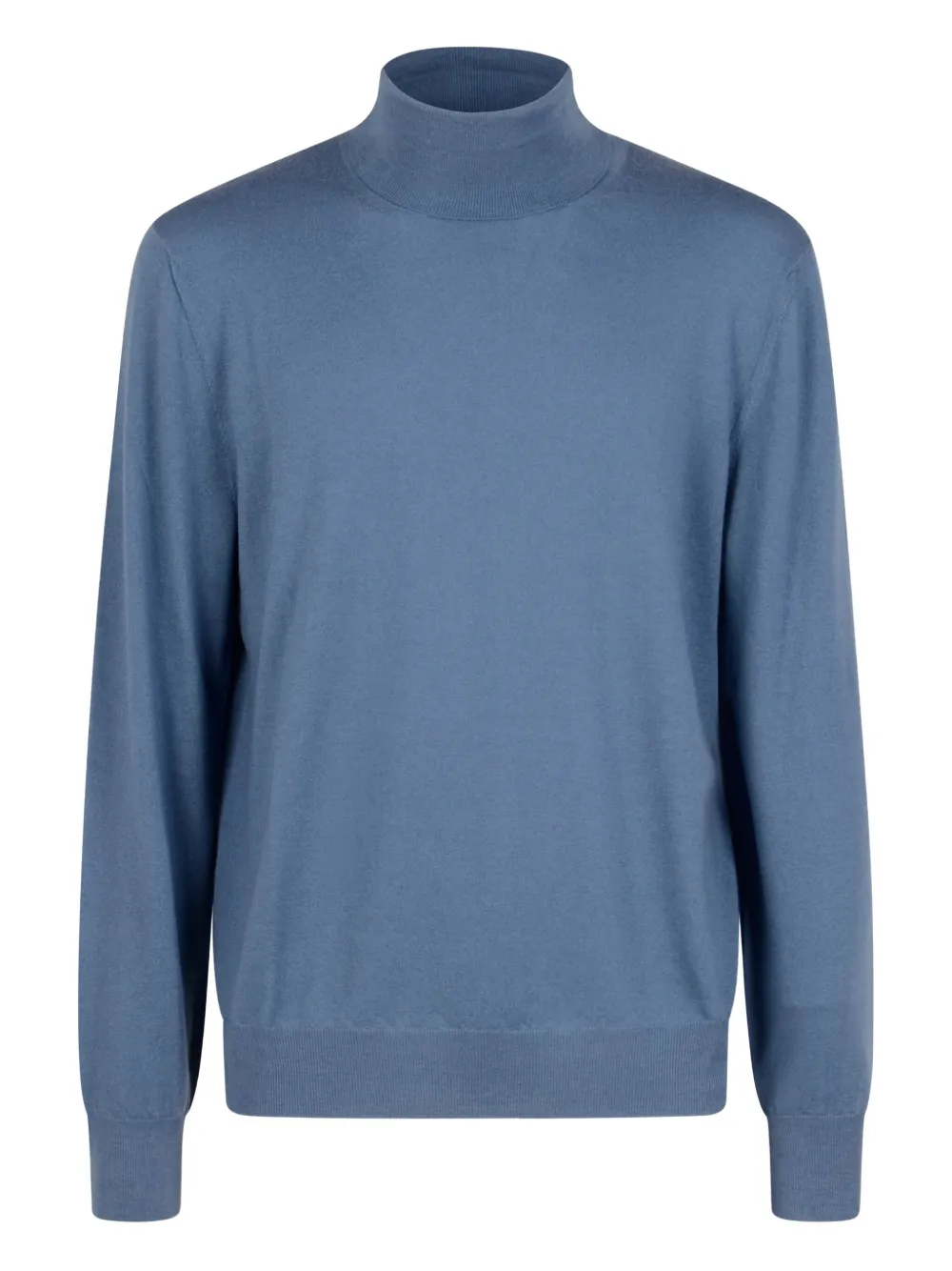

Вязаный свитер с воротником-гольф Canali, синий
