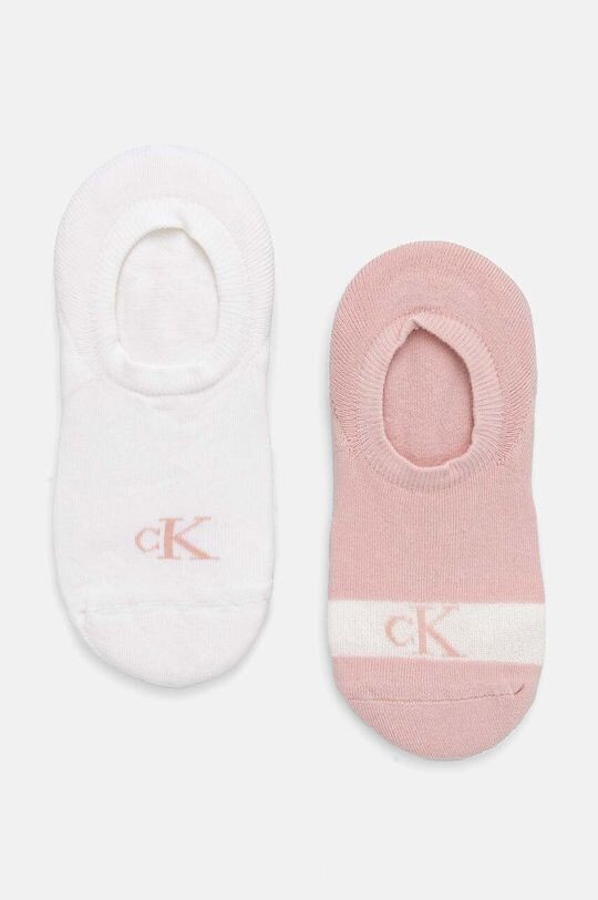 

2 пары носков Calvin Klein Jeans, розовый