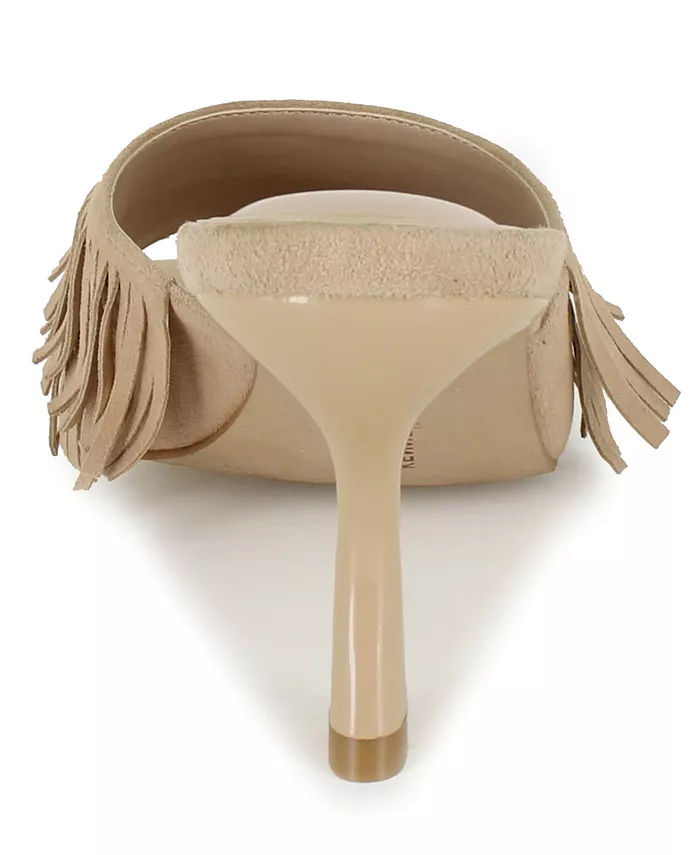 Женские сандалии-слипоны Darby Fringe Kenneth Cole New York, коричневый/бежевый — фото 3