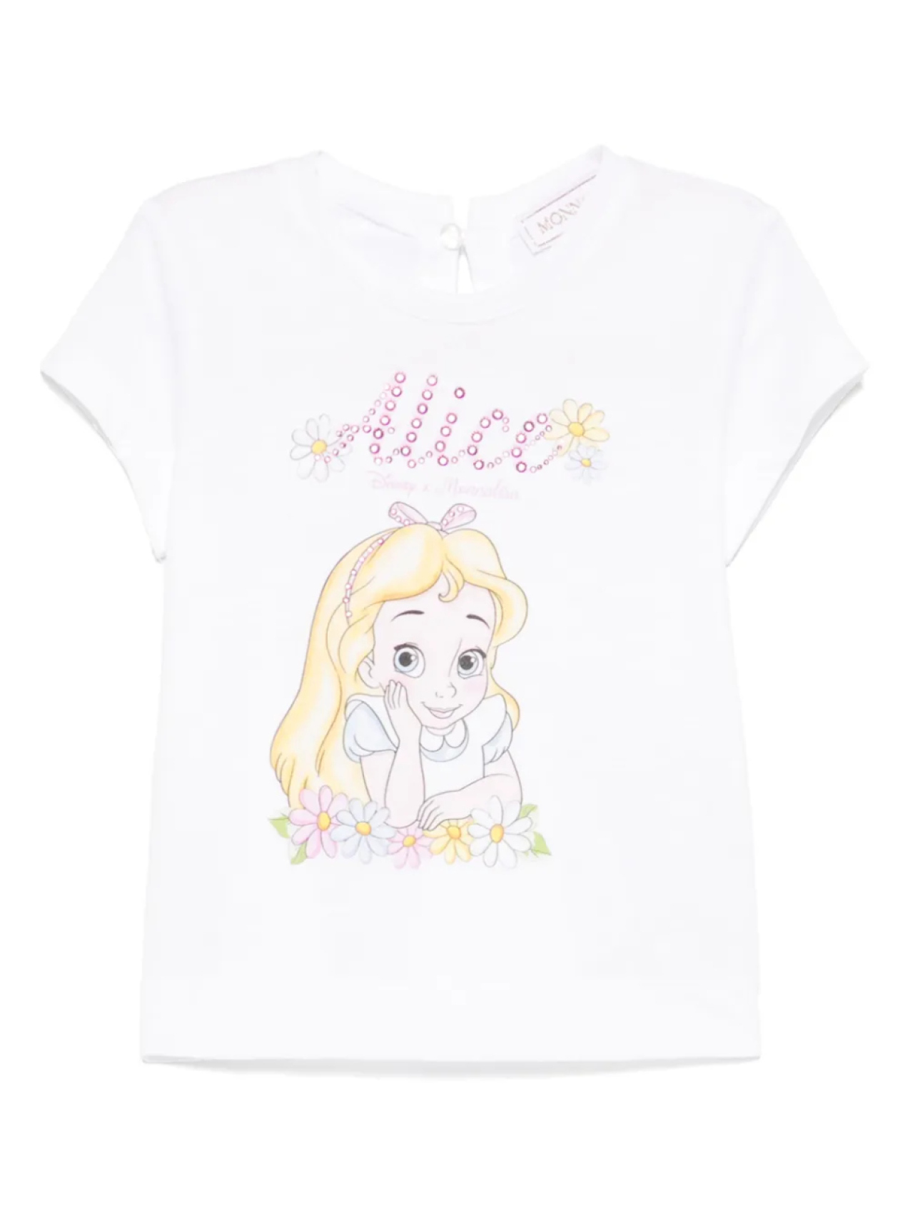 

Monnalisa футболка Alice из коллаборации с Disney, белый