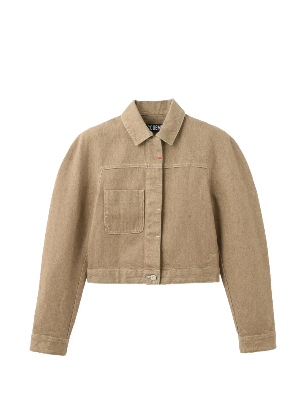 Хлопковый жакет-карго овальной формы Jacquemus, нейтральный