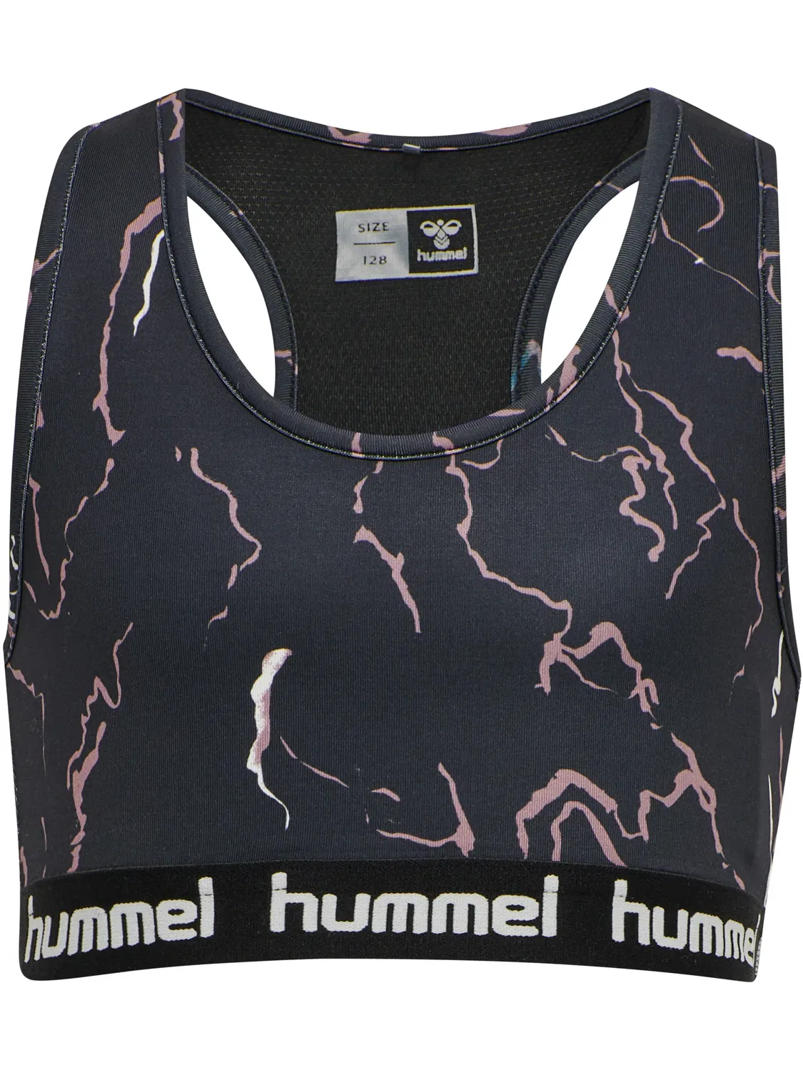 Топ с принтом Hummel, caviar/twilight mauve