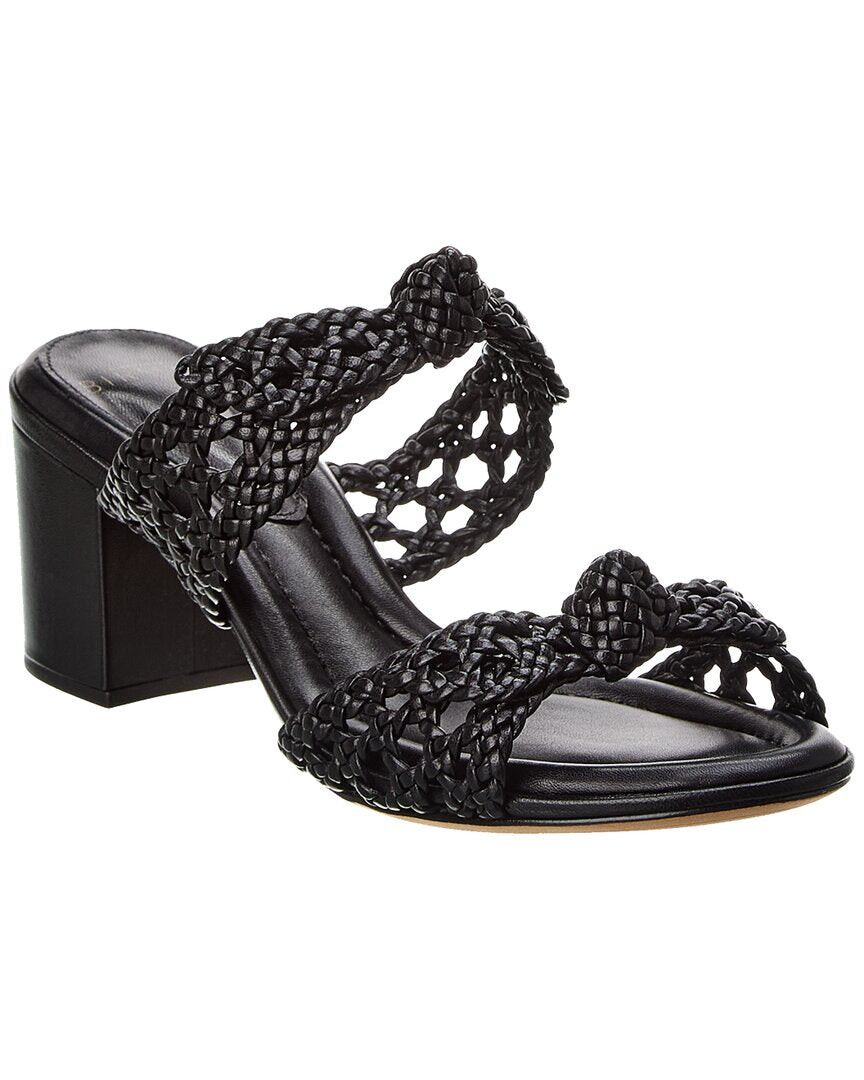 

Кожаные сандалии Alexandre Birman Clarita Intreccio 60 Doppia Solet, черный