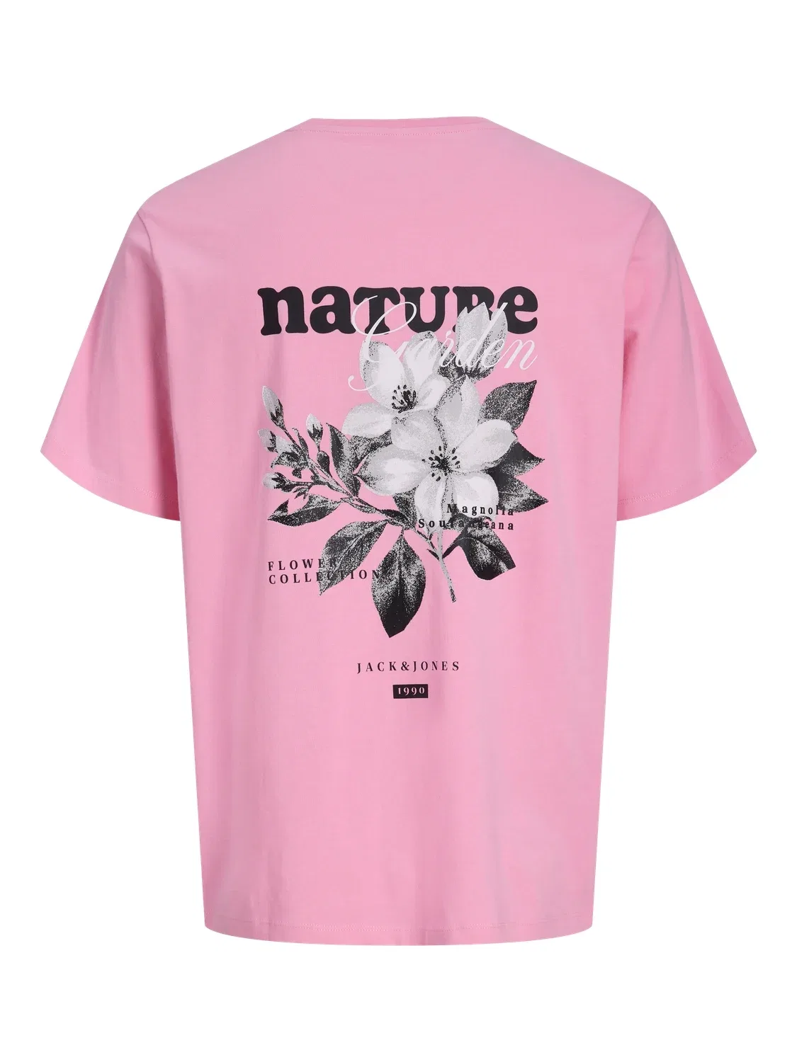 Футболка с принтом JACK & JONES Junior, prism pink — фото 2
