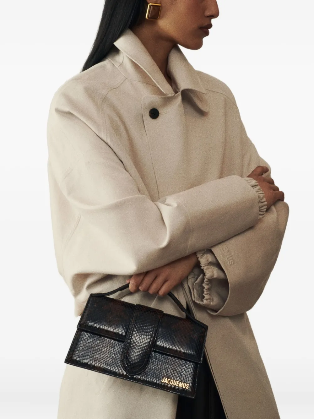 

Сумка-тоут La Casa из кожи с клапаном JACQUEMUS, черный