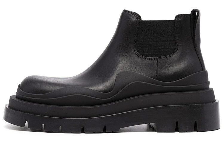 Ботинки челси женские Tire черные Bottega Veneta