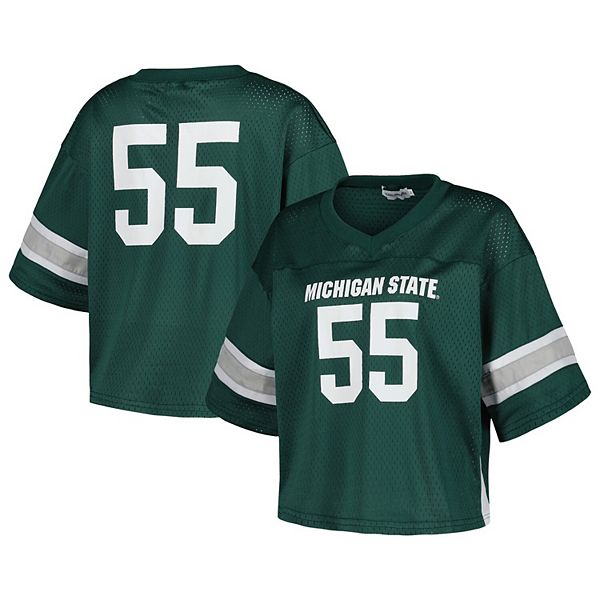 

Женская футболка Michigan State Spartans #55 зеленого цвета Unbranded, Зеленый, Женская футболка Michigan State Spartans #55 зеленого цвета Unbranded