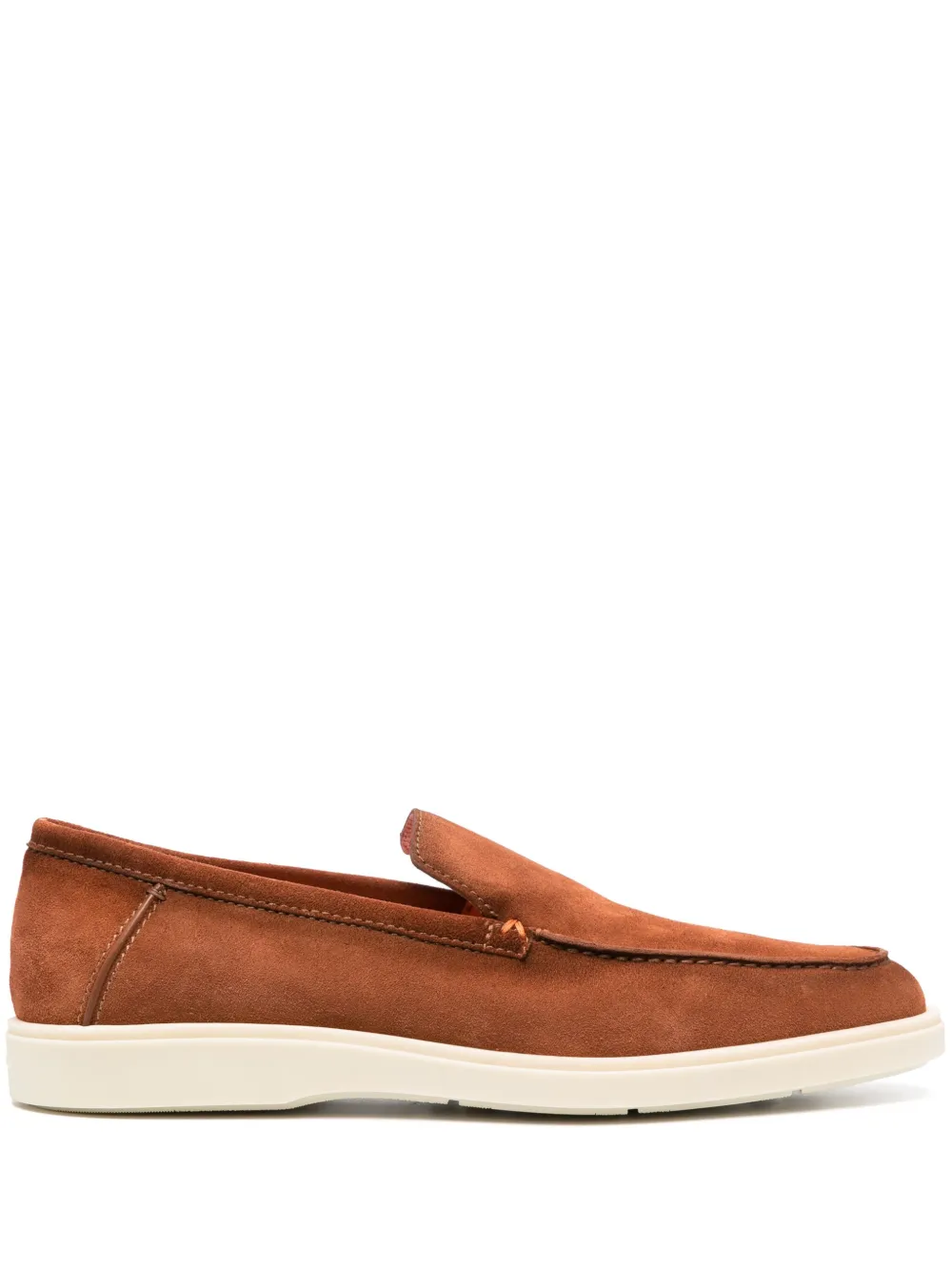 

Лоферы с миндалевидным носком Santoni, коричневый