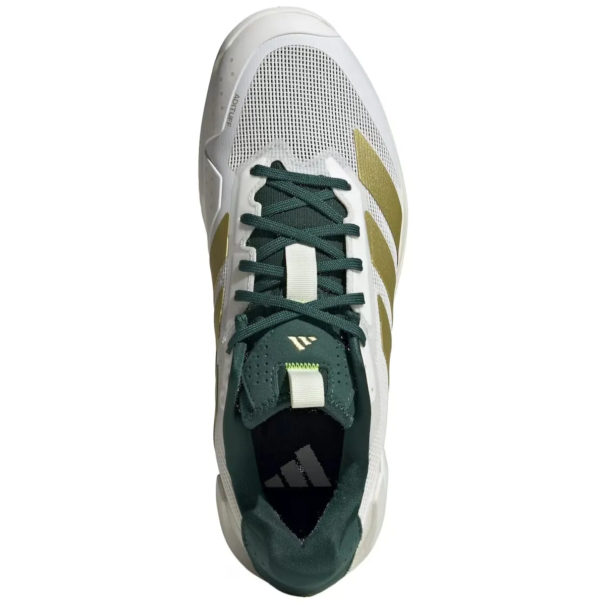 Мужская теннисная обувь ADIZERO UBERSONIC 5 Adidas, белый/зеленый — фото 4