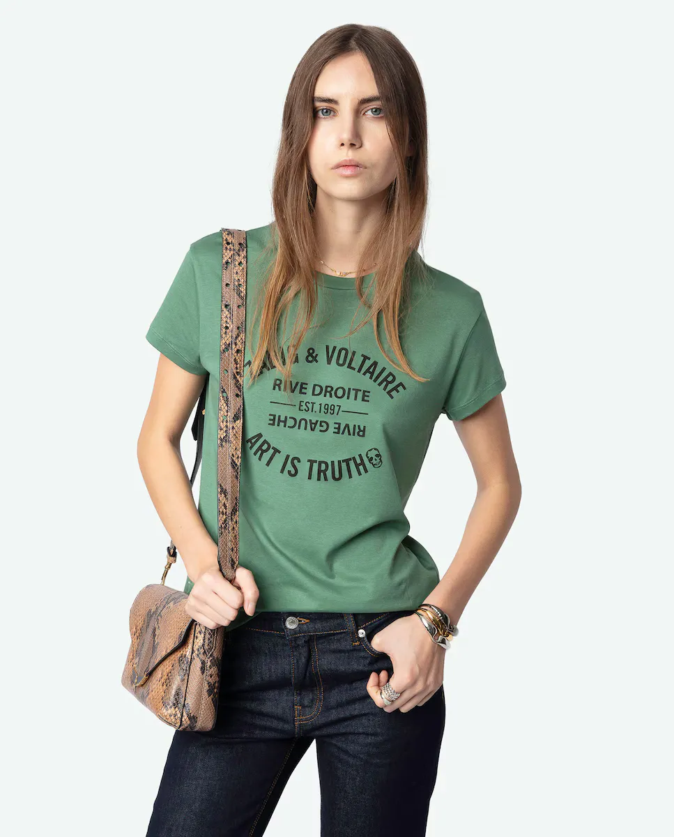 

Футболка женская Walk с коротким рукавом Zadig & Voltaire, зеленый