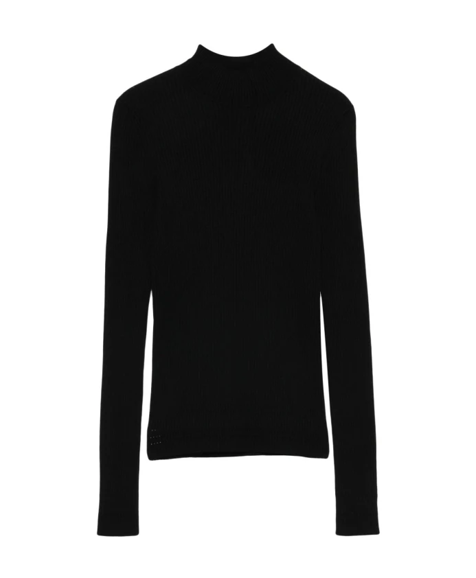 

Элегантный черный пуловер AW25 Twinset, черный