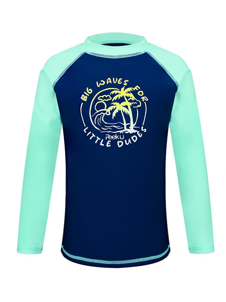 

Peek U Купальная футболка "Посейдон" темно-синего/бирюзового цвета