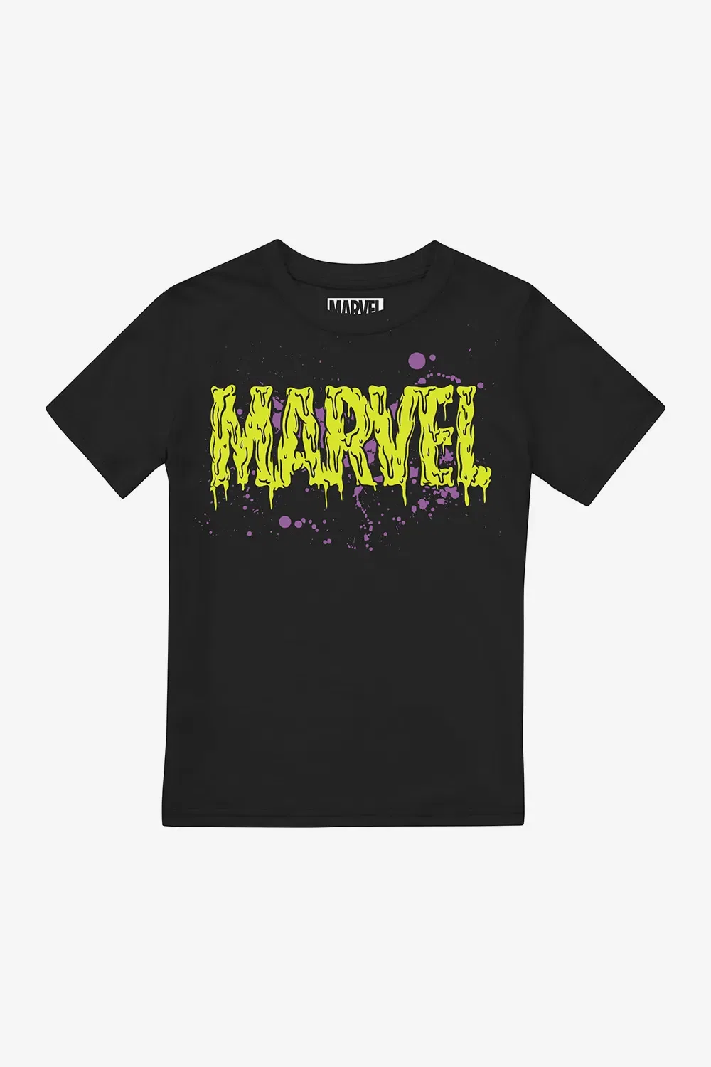 Детская футболка Marvel Slime Logo, черная, черный