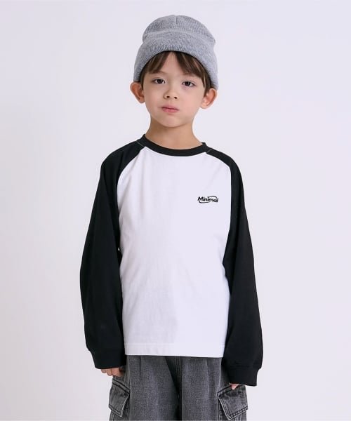 Футболка C100/Устойчивая к пятнам/Реглан MINIMAL, Black