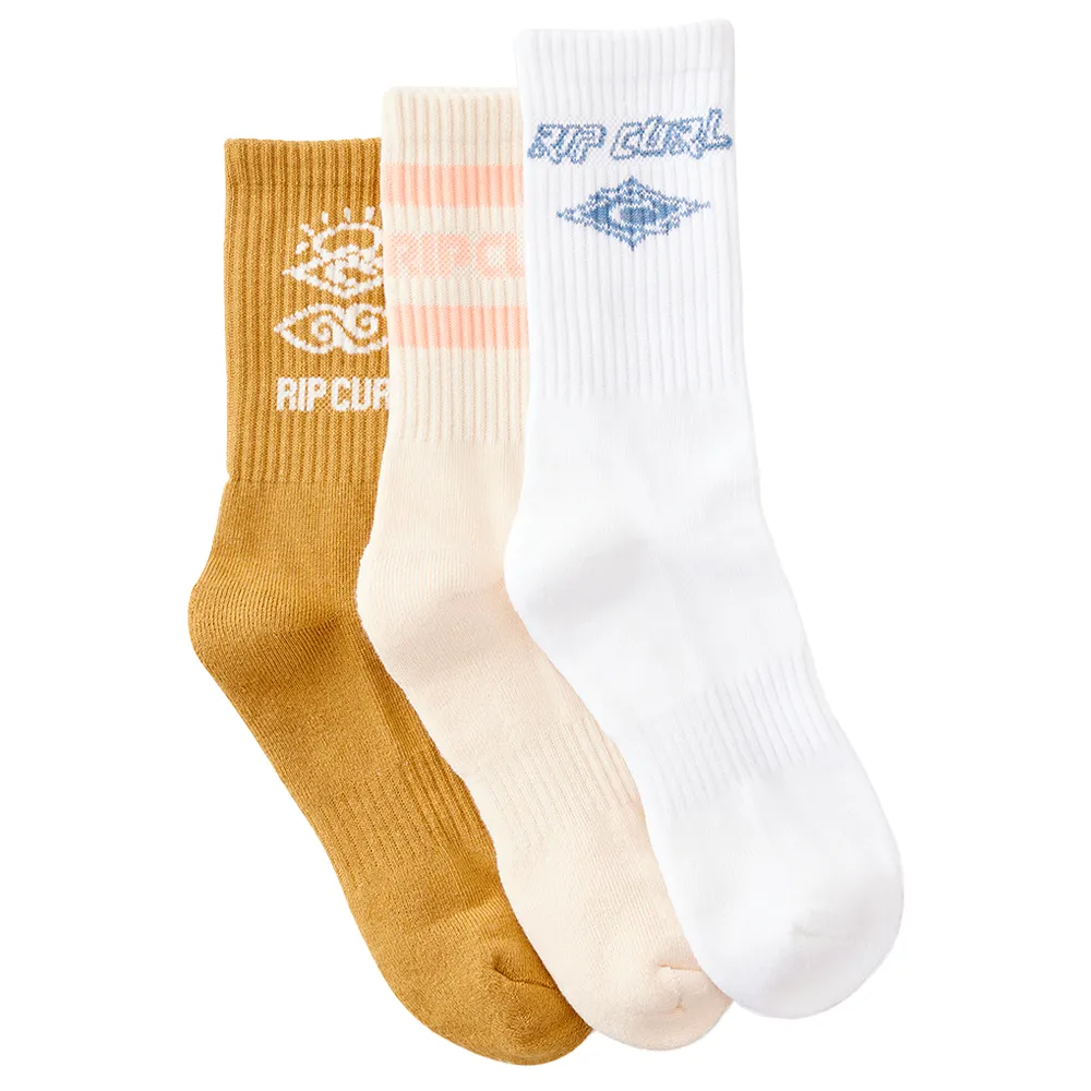 

Носки Rip Curl Icons Of Surf crew 3 pairs, разноцветный