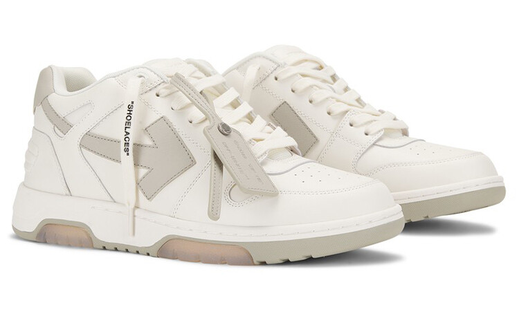 Кроссовки мужские Off-White Out Of Office, белый / серый / бежевый — фото 2
