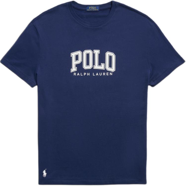 Футболка с логотипом и круглым вырезом Polo Ralph Lauren, синий — фото 3