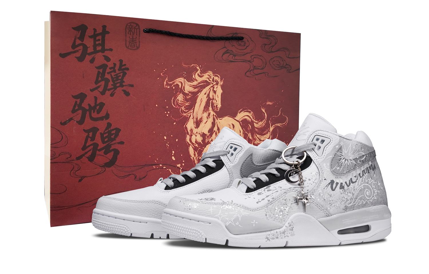 

Nike Рюкзак Flight Legacy Silver Star Graffiti, термоизолированный, с эффектом увеличения роста, ударопрочный, Mid top