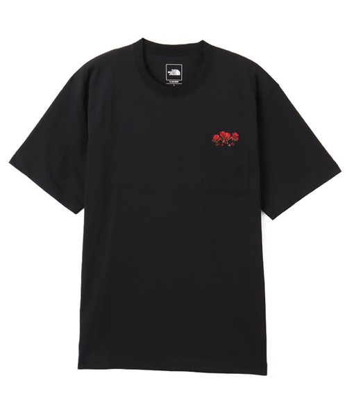 

Футболка с коротким рукавом, логотип в виде высушенного цветка THE NORTH FACE, черный