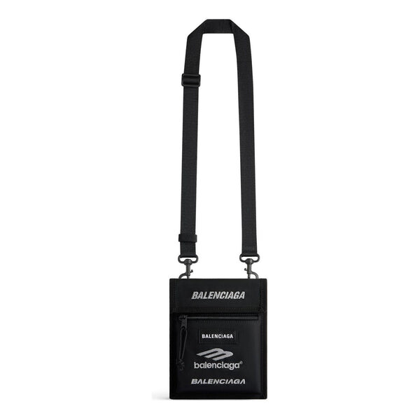 

Сумка explorer small pouch with strap 'black' Balenciaga, черный