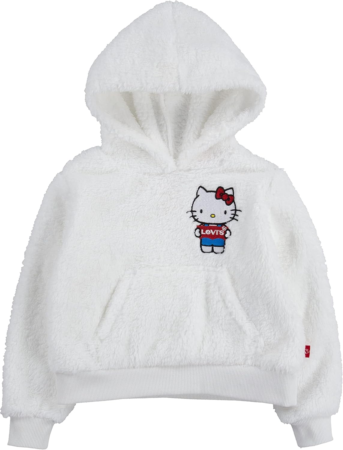 

Толстовка Levi's для девочек Sherpa, White Hello Kitty