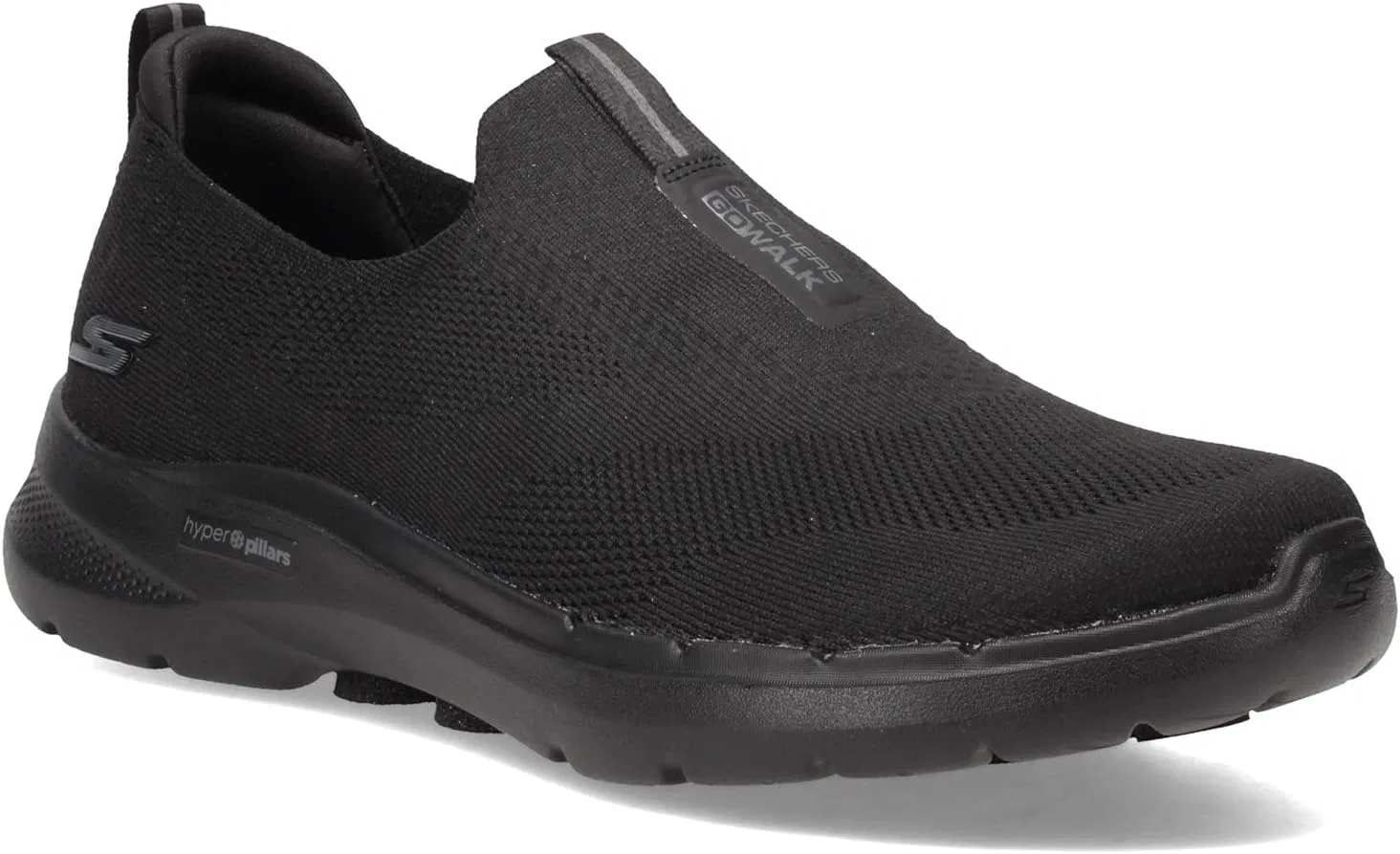 Мужские прогулочные кроссовки Skechers Go Walk Outdoor Andes, черные, текстильные — фото 3