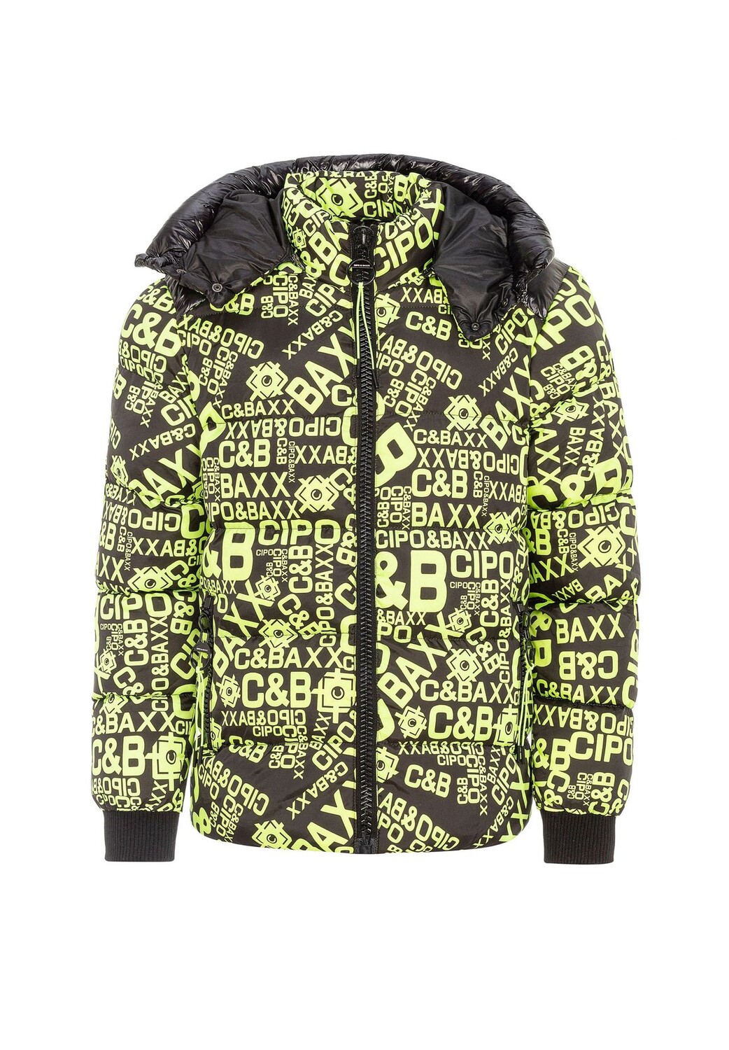

Зимняя куртка модного дизайна CIPO & BAXX, цвет Neongreen