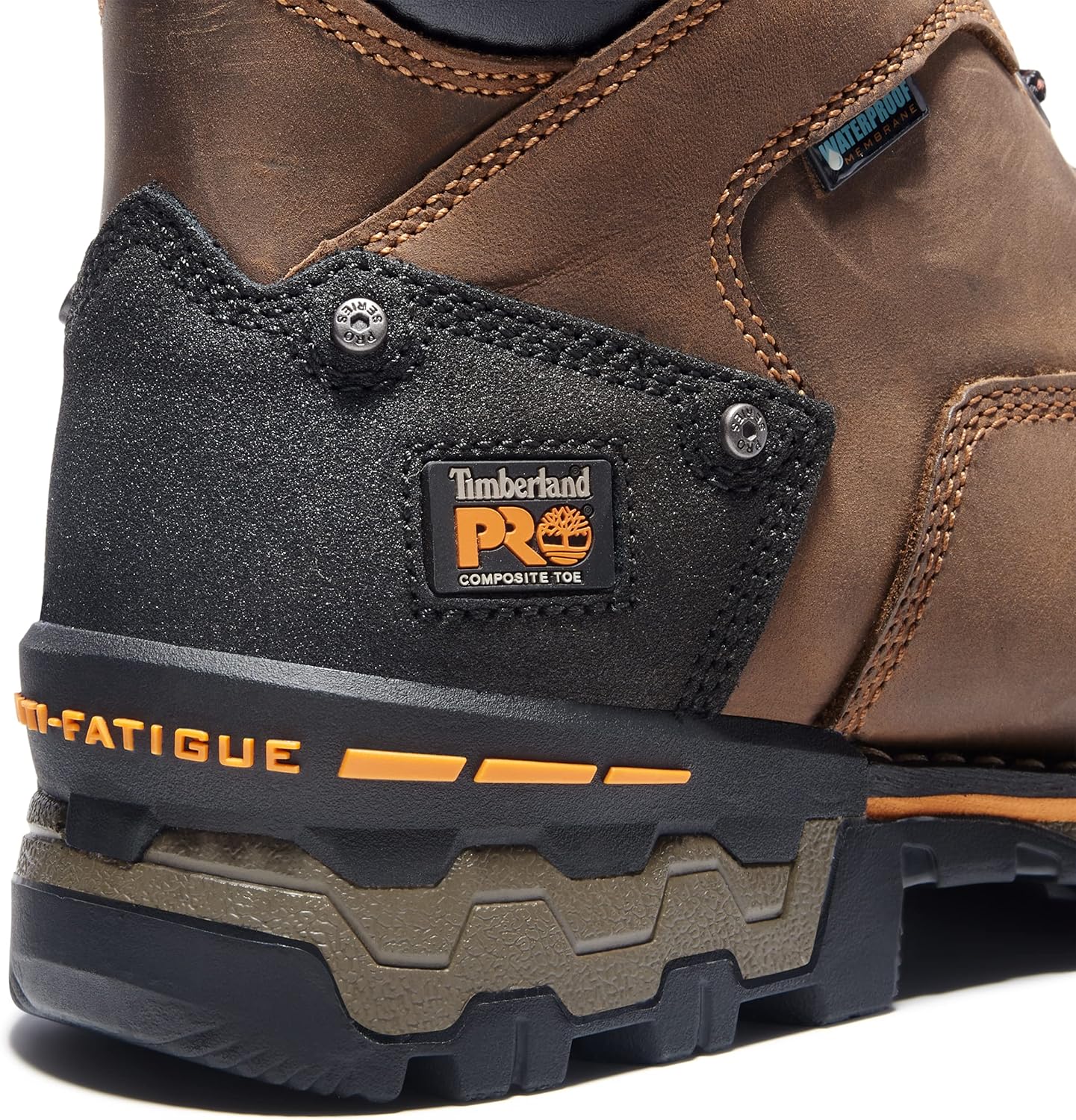Мужские рабочие ботинки Timberland PRO Boondock с композитным носком и водонепроницаемой защитой, высота 6 дюймов, коричневый — фото 3