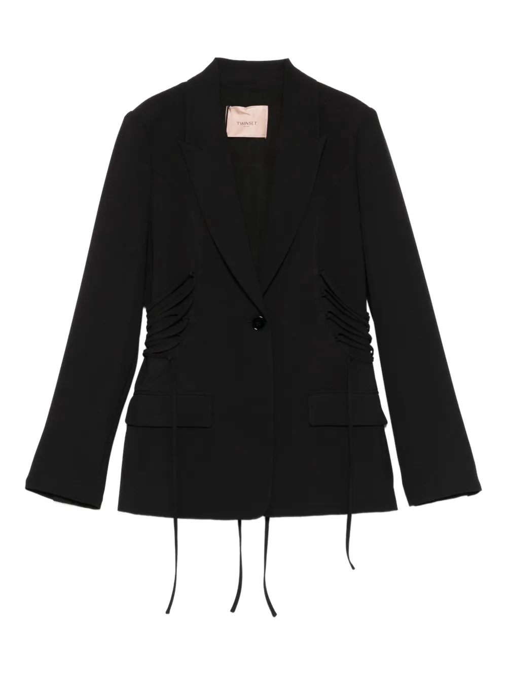 

Пиджак с застежкой на пуговицы и лямками TWINSET, черный