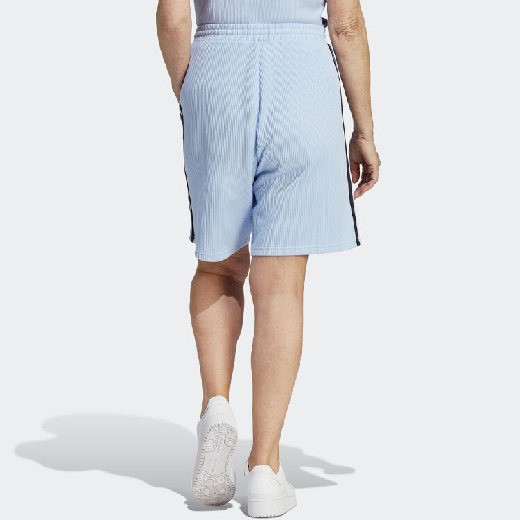 Шорты-бермуды с вышитым логотипом Adidas Originals, цвет Blue Dawn — фото 3