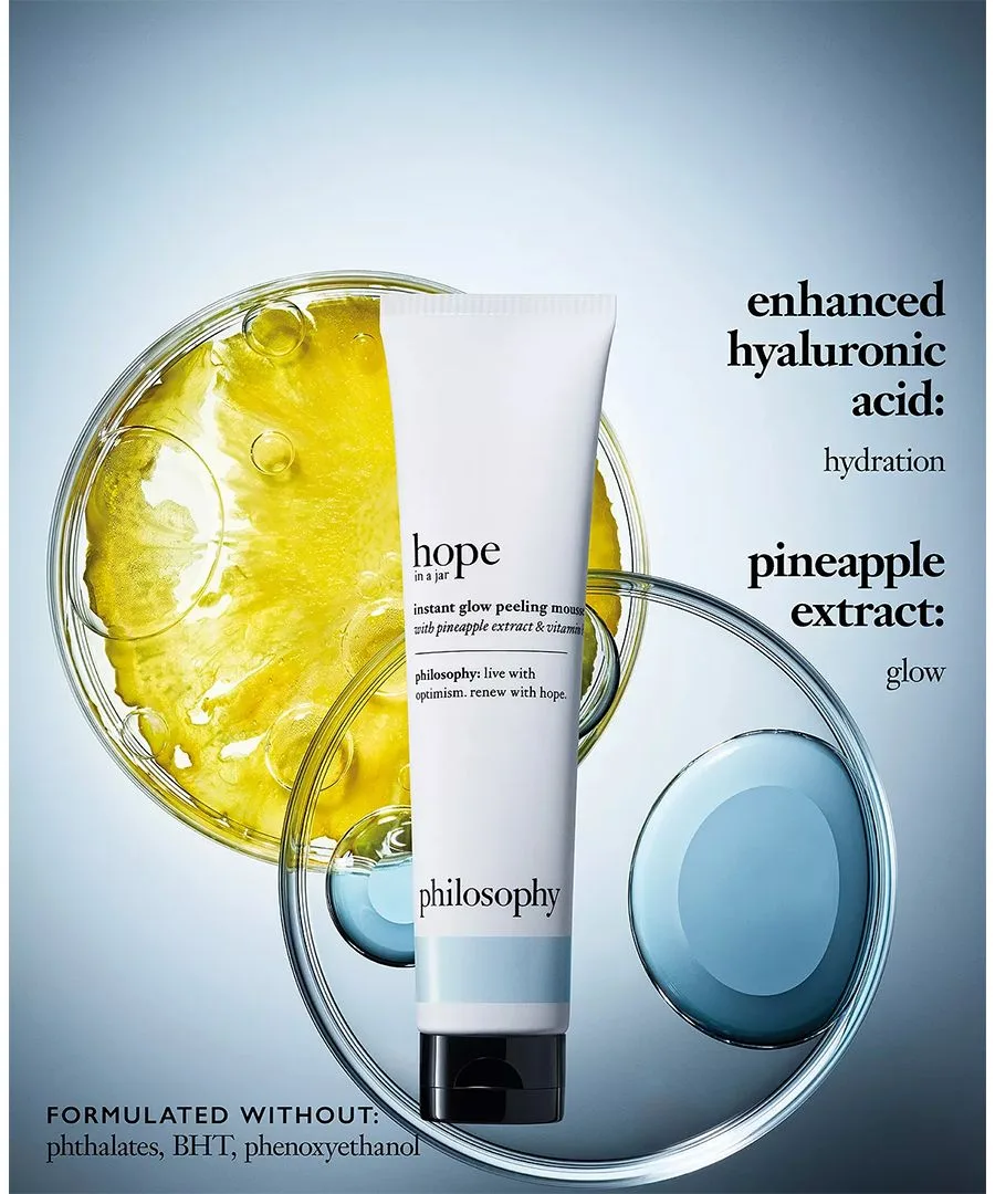 Пилинг Philosophy — Мусс- Hope in a Jar Instant Glow с экстрактом ананаса и витамином B5, 70 г — фото 3